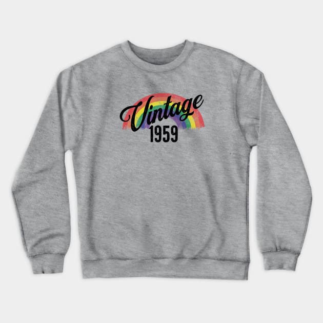 Vintage 1959 Rainbow Crewneck Sweatshirt by DADDY DD